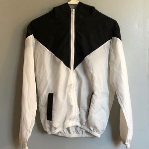 Black/White Windbreaker